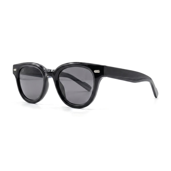 Dunmore Black Round Sunglasses