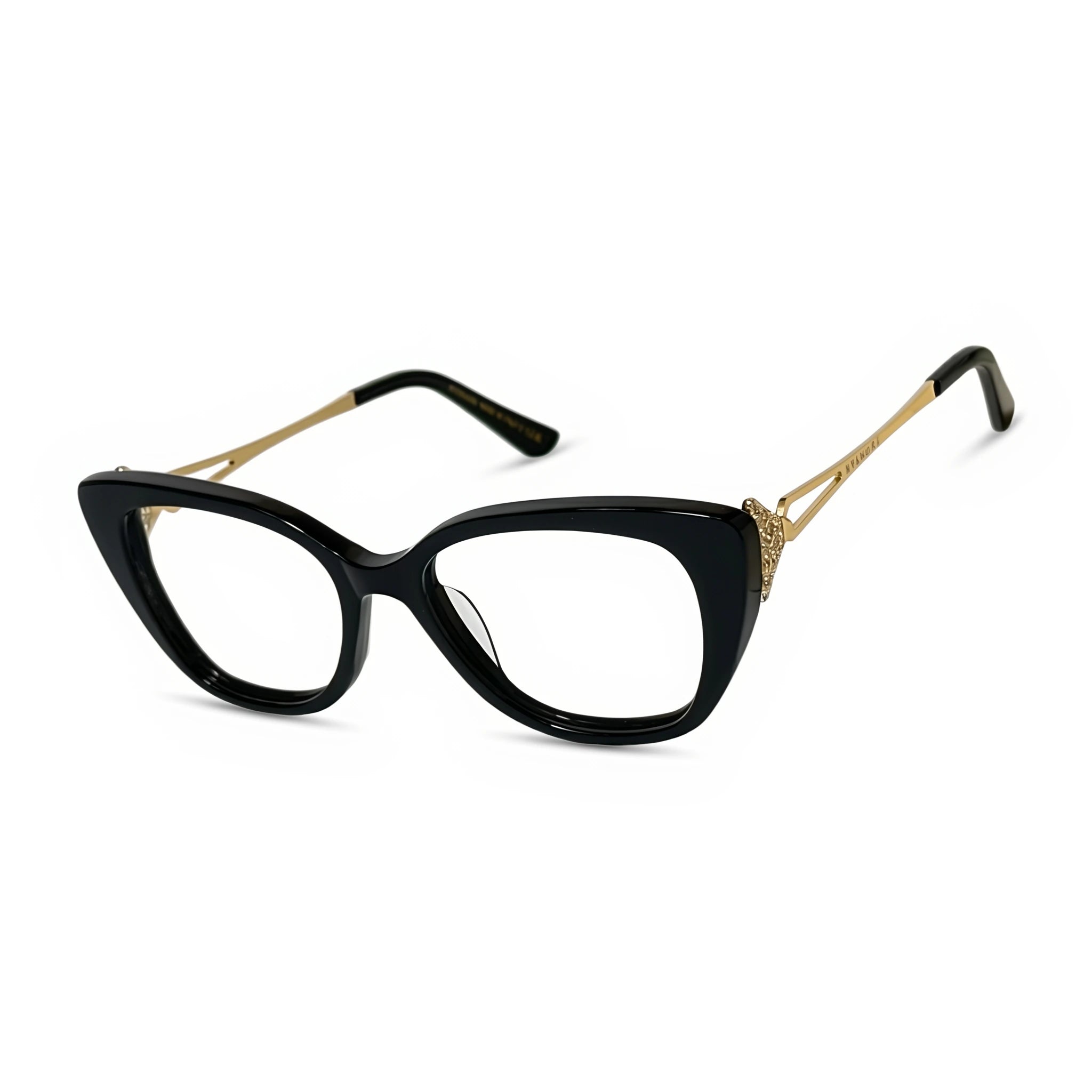 Vesper Golden black Cat Eye Eyeglasses