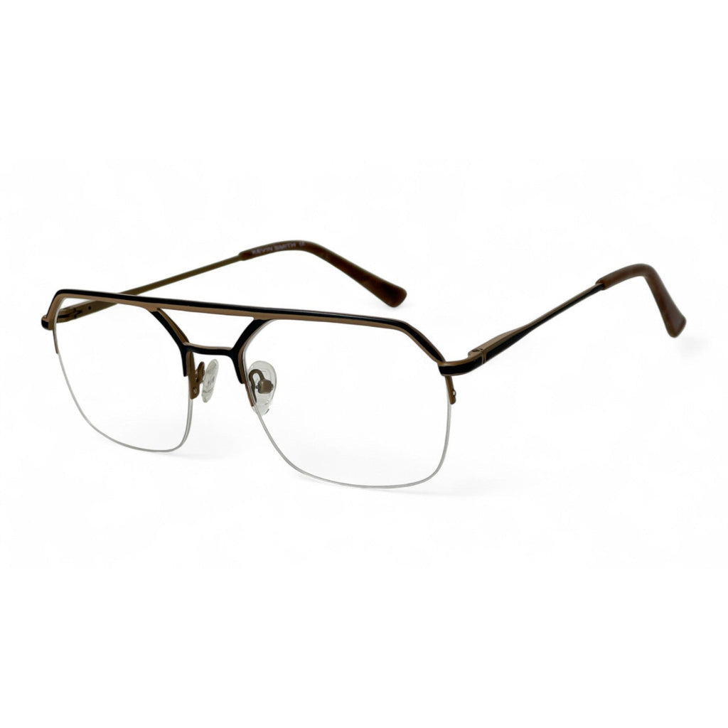 Corlin Brown Rectangle Eyeglasses