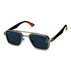 Strike Silver Square Sunglasses