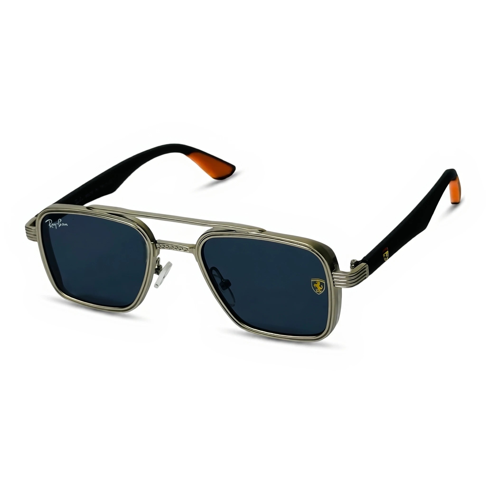 Strike Silver Square Sunglasses