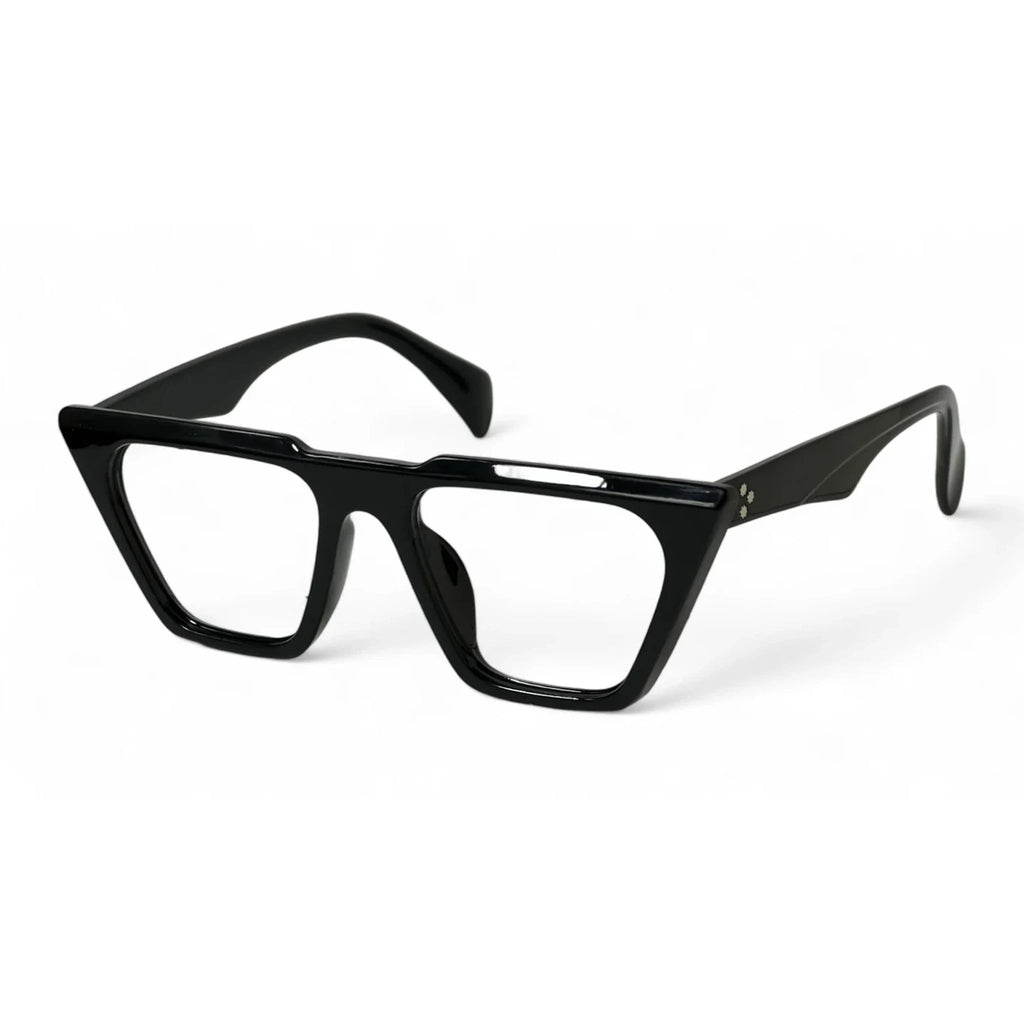 Zeltra Black Rectangle Eyeglasses