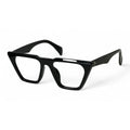 Zeltra Black Rectangle Eyeglasses