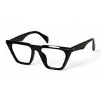 Zeltra Black Rectangle Eyeglasses