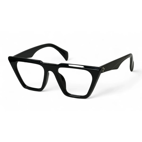 Zeltra Black Rectangle Eyeglasses