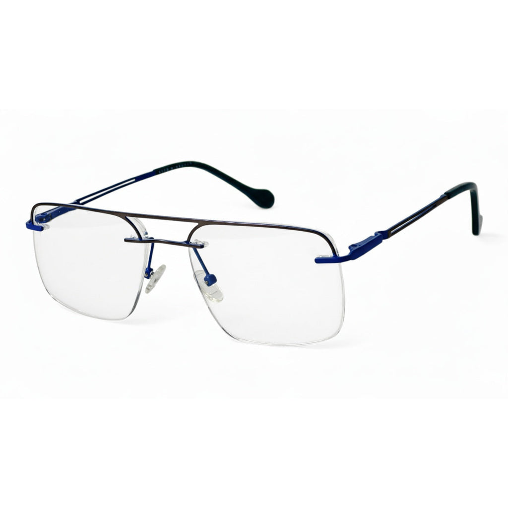 Elorin Navy Rectangle Eyeglasses