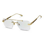 Trace Gold Rectangle Eyeglasses