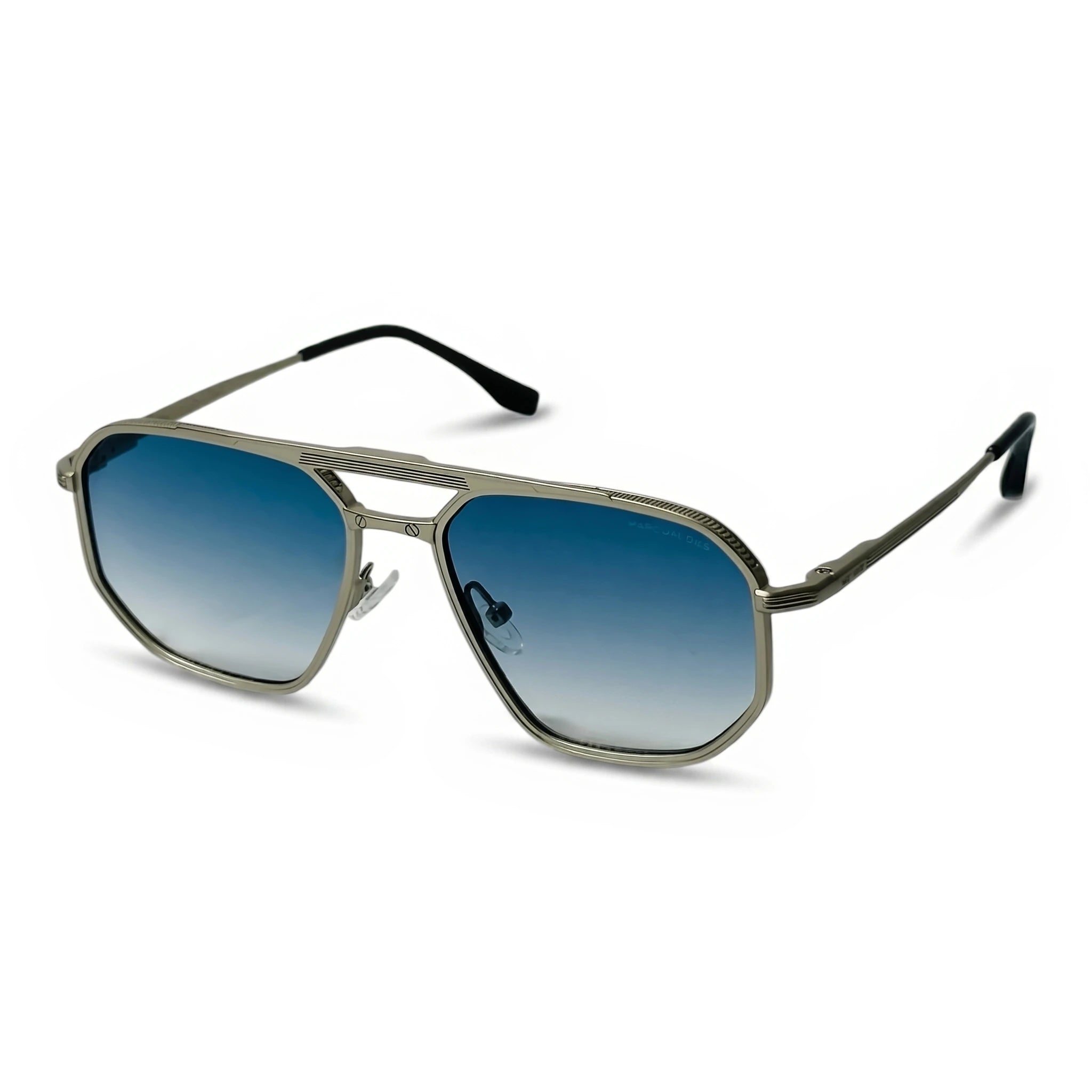 Helm Silver Square Sunglasses