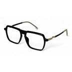 Trovian Black Rectangle Eyeglasses