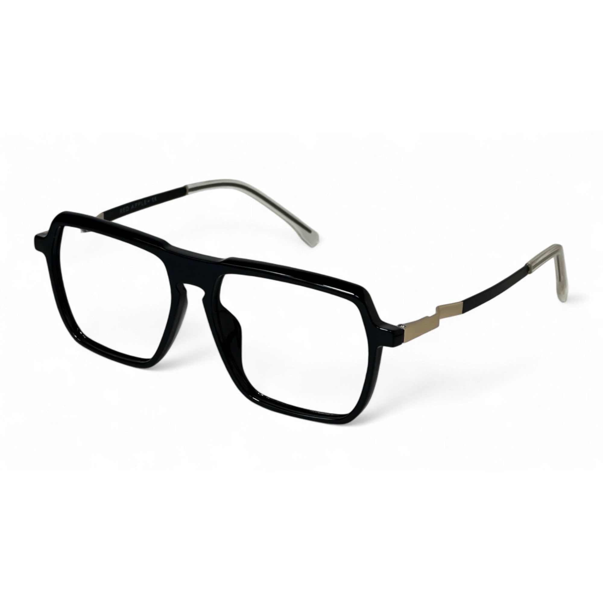 Trovian Black Rectangle Eyeglasses