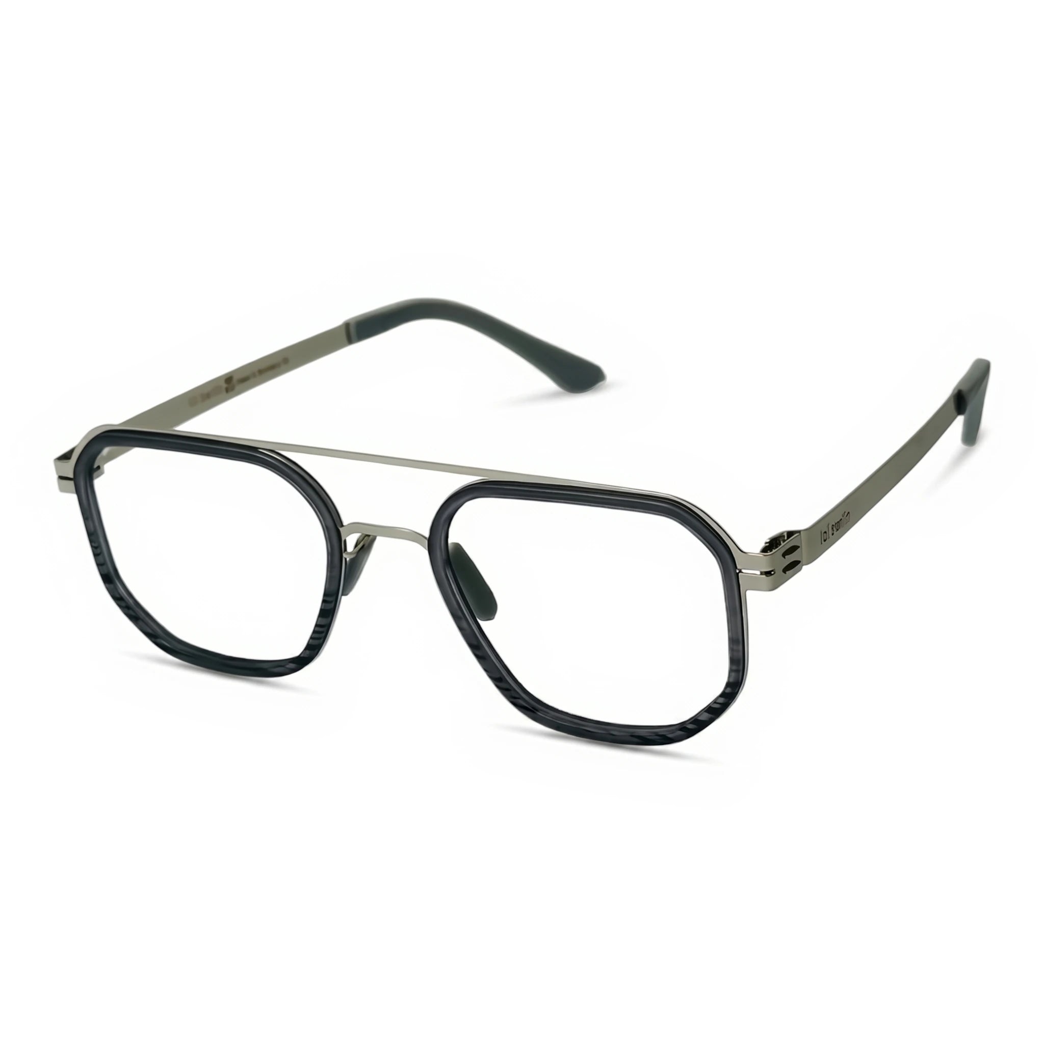 Volt Black Square Eyeglasses