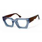 Azzuro Sky blue Square Eyeglasses