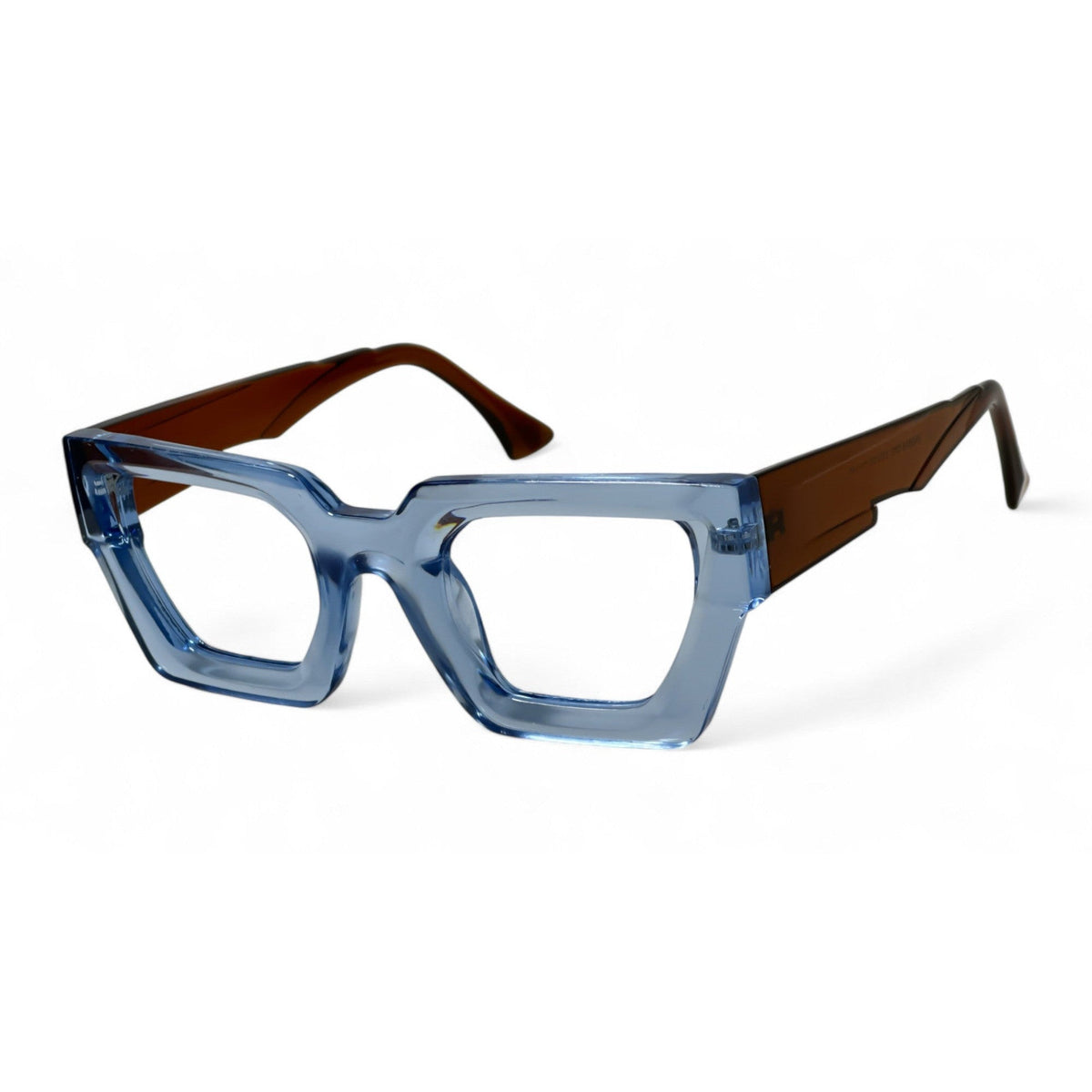 Azzuro Sky blue Square Eyeglasses