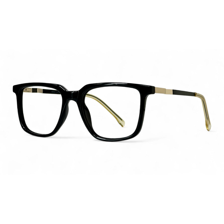 Lunorix Black Rectangle Eyeglasses