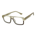 Solvian Beige Rectangle Eyeglasses