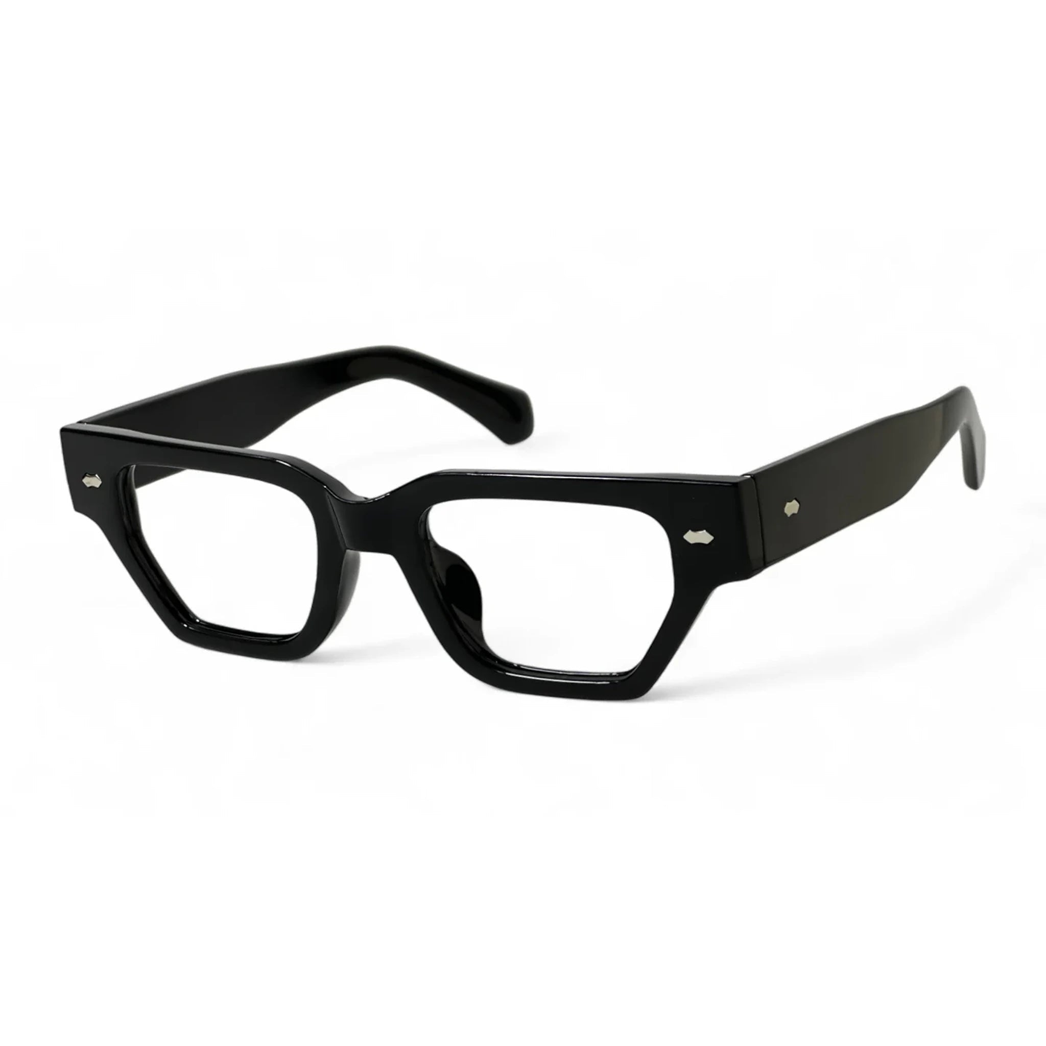 Droven Black Rectangle Eyeglasses