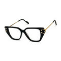 Zola Black golden Cat Eye Eyeglasses