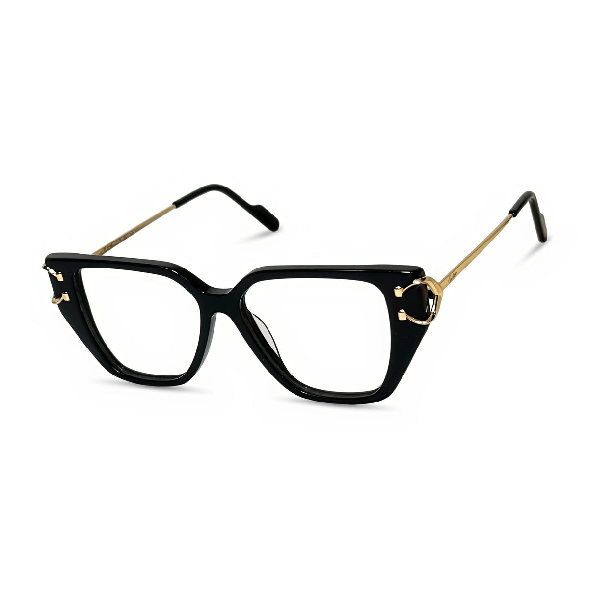 Zola Black golden Cat Eye Eyeglasses