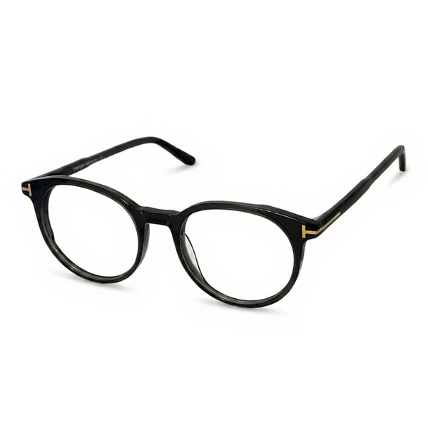 Holm Brown Round Eyeglasses
