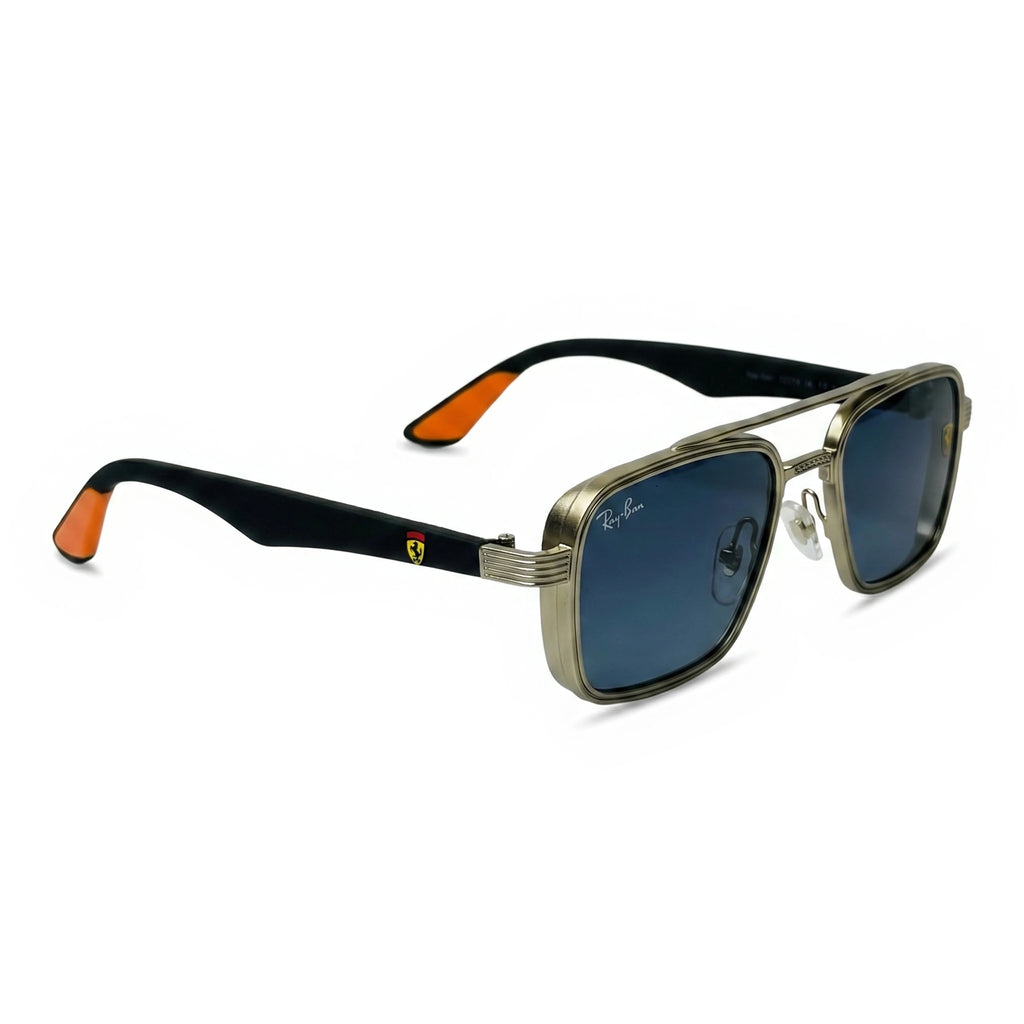 Strike Silver Square Sunglasses