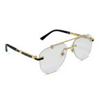 Crest Gold Aviator Eyeglasses