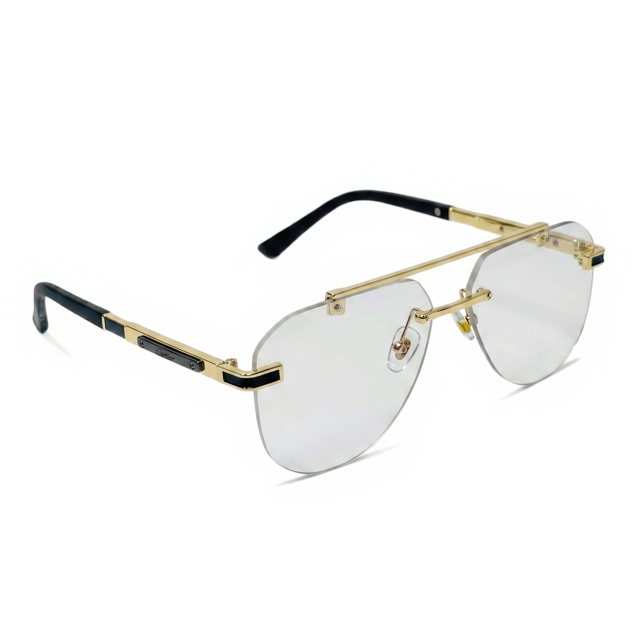 Crest Gold Aviator Eyeglasses