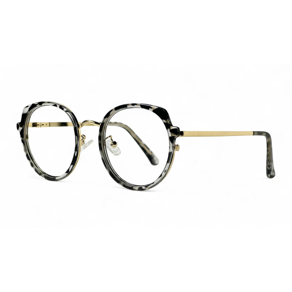 Ardell Tortoise Round Eyeglasses side view