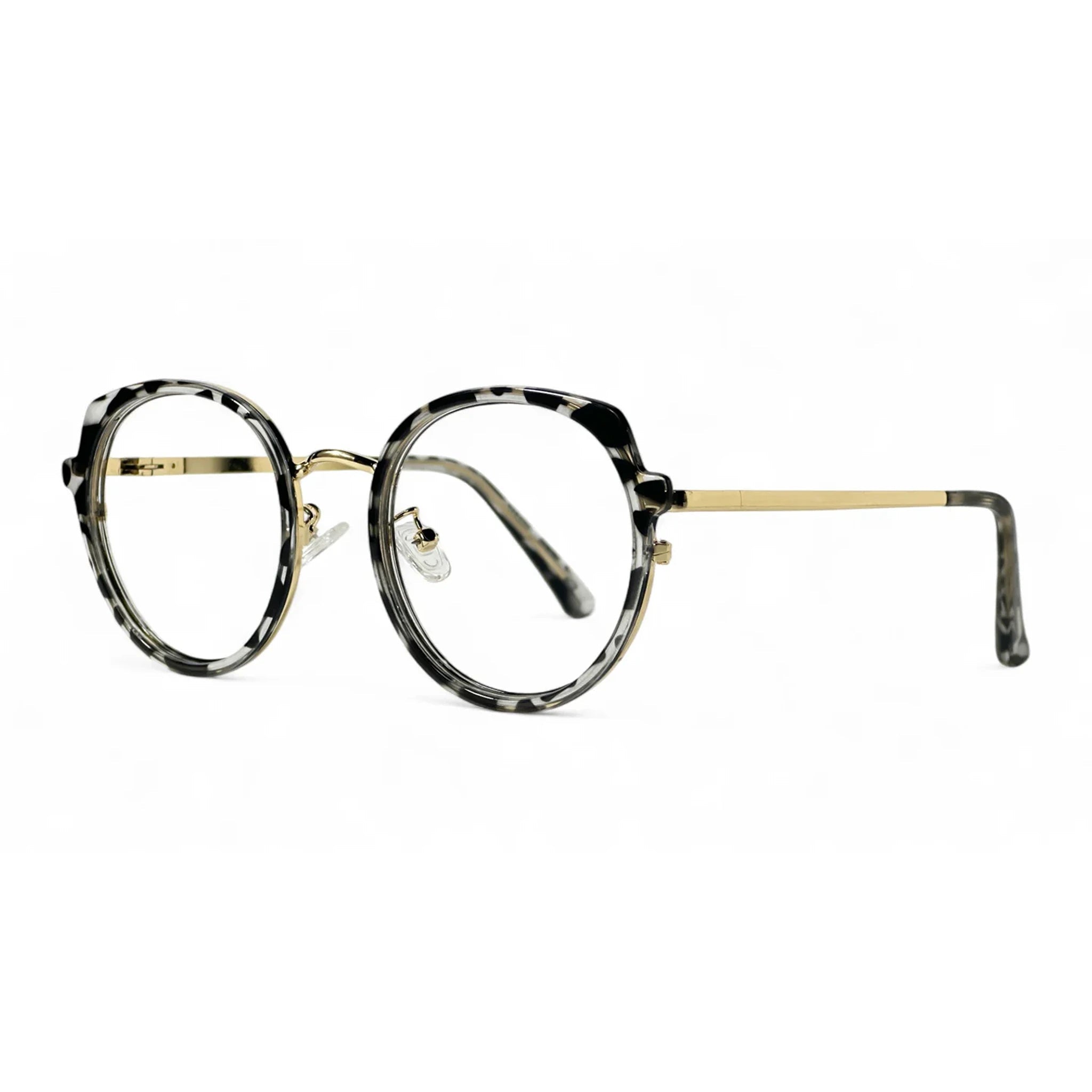 Ardell Tortoise Round Eyeglasses side view