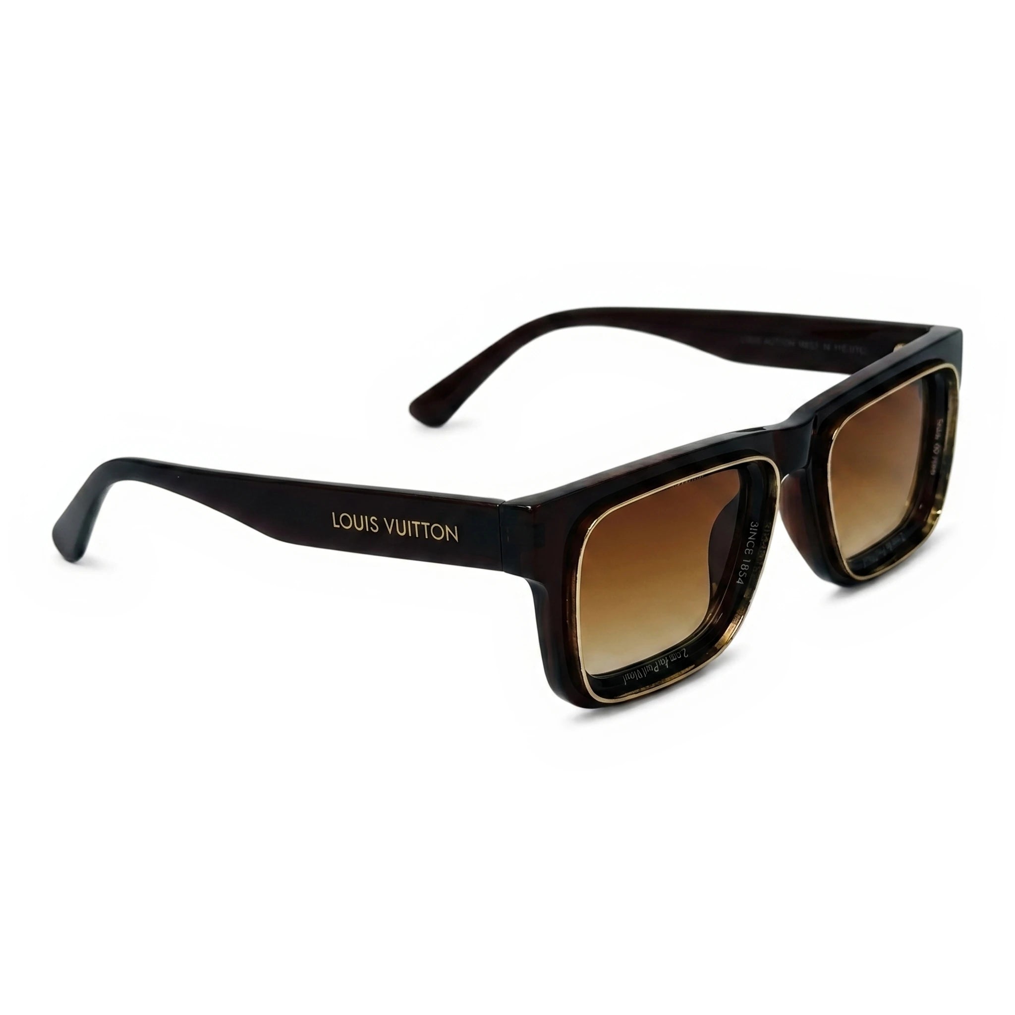 Gauge Black Square Sunglasses