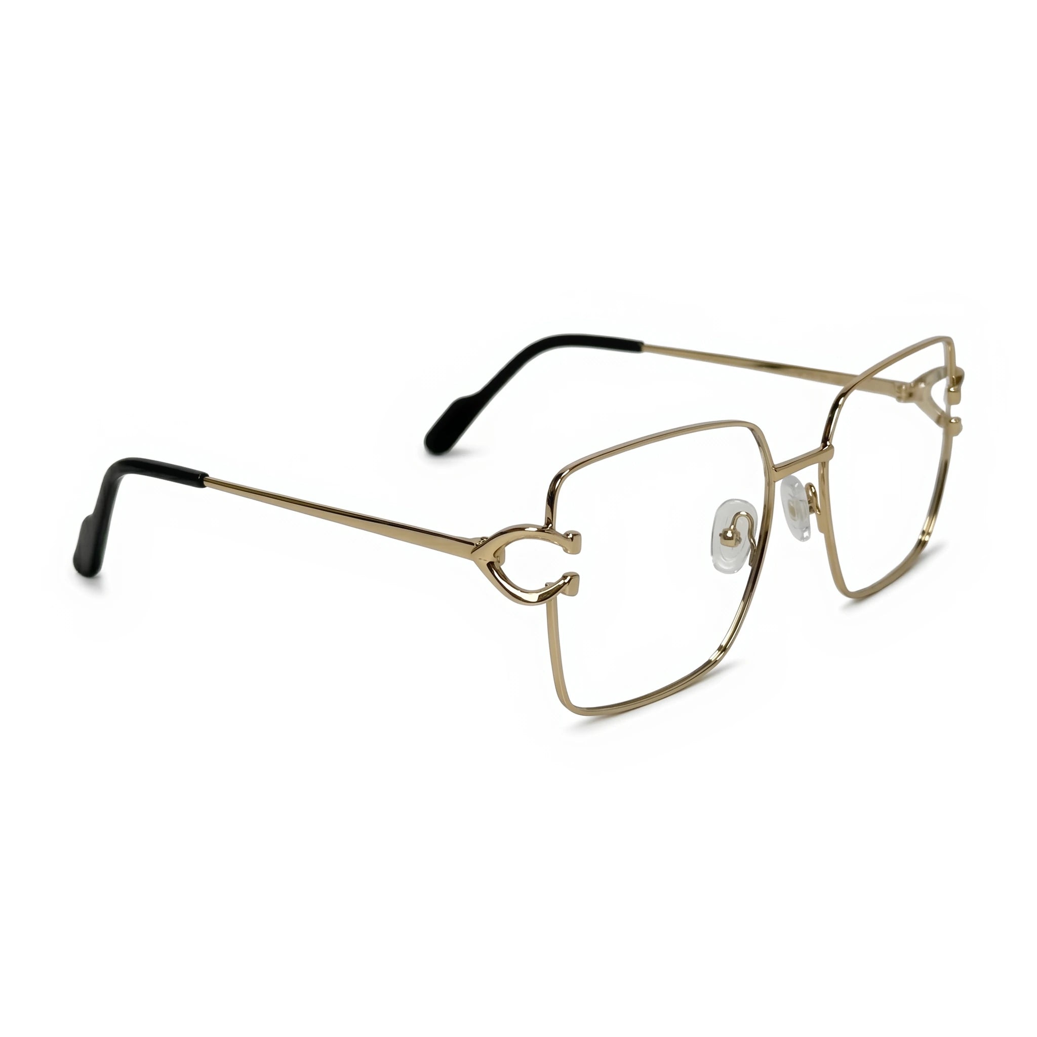 Veld Gold Square Eyeglasses