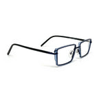 Kael Blue Rectangle Eyeglasses