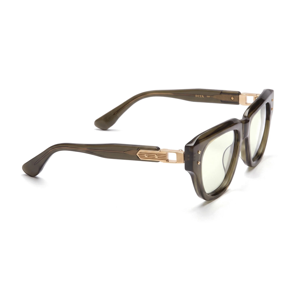 Thicket Olive Square Sunglasses side view