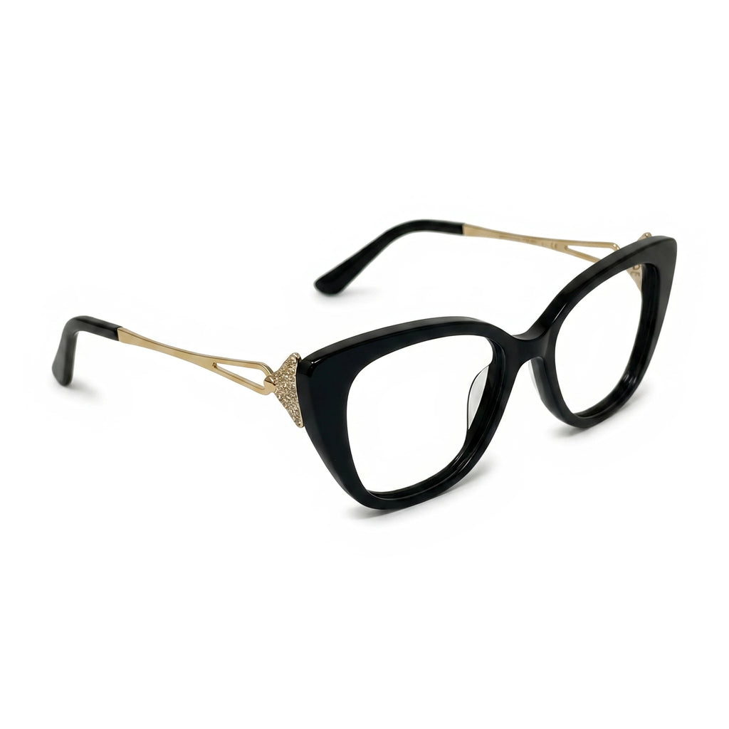 Vesper Golden black Cat Eye Eyeglasses