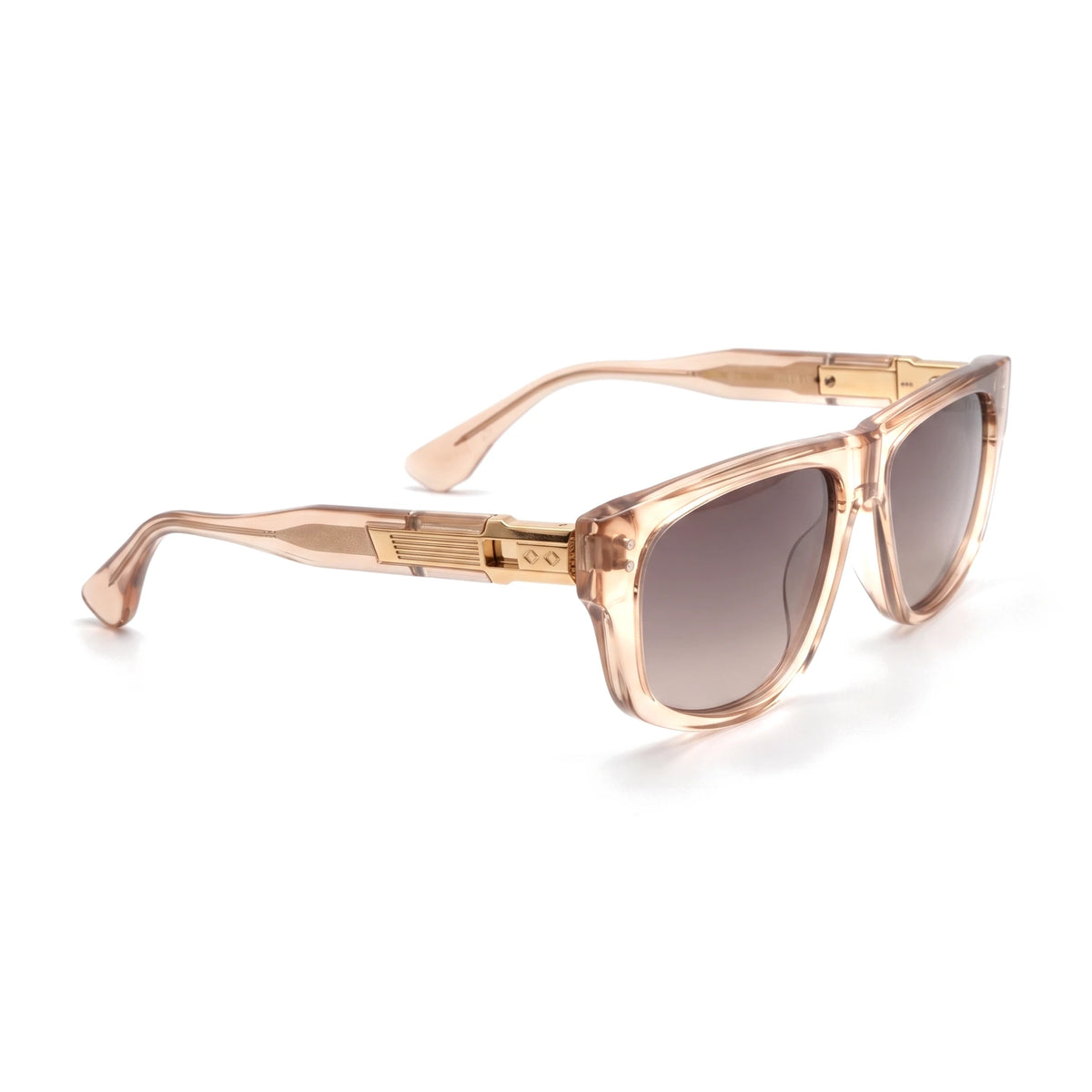 Willow Peach Rectangle Sunglasses side view