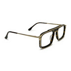 Glint Gold Tortoise Rectangle Eyeglasses