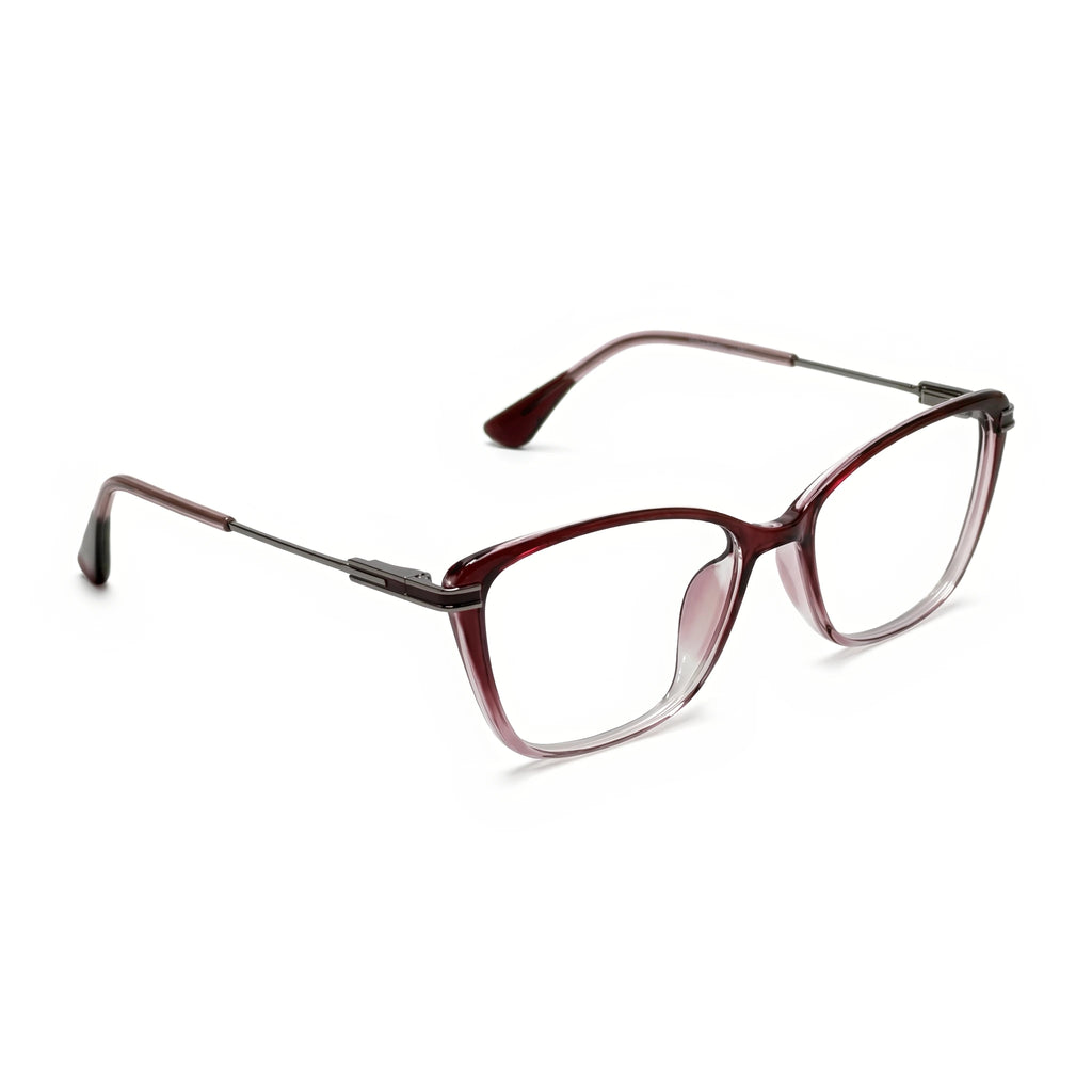 Isla Maroon Cat Eye Eyeglasses