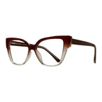 Zeriva Brown Cat Eye Eyeglasses side view
