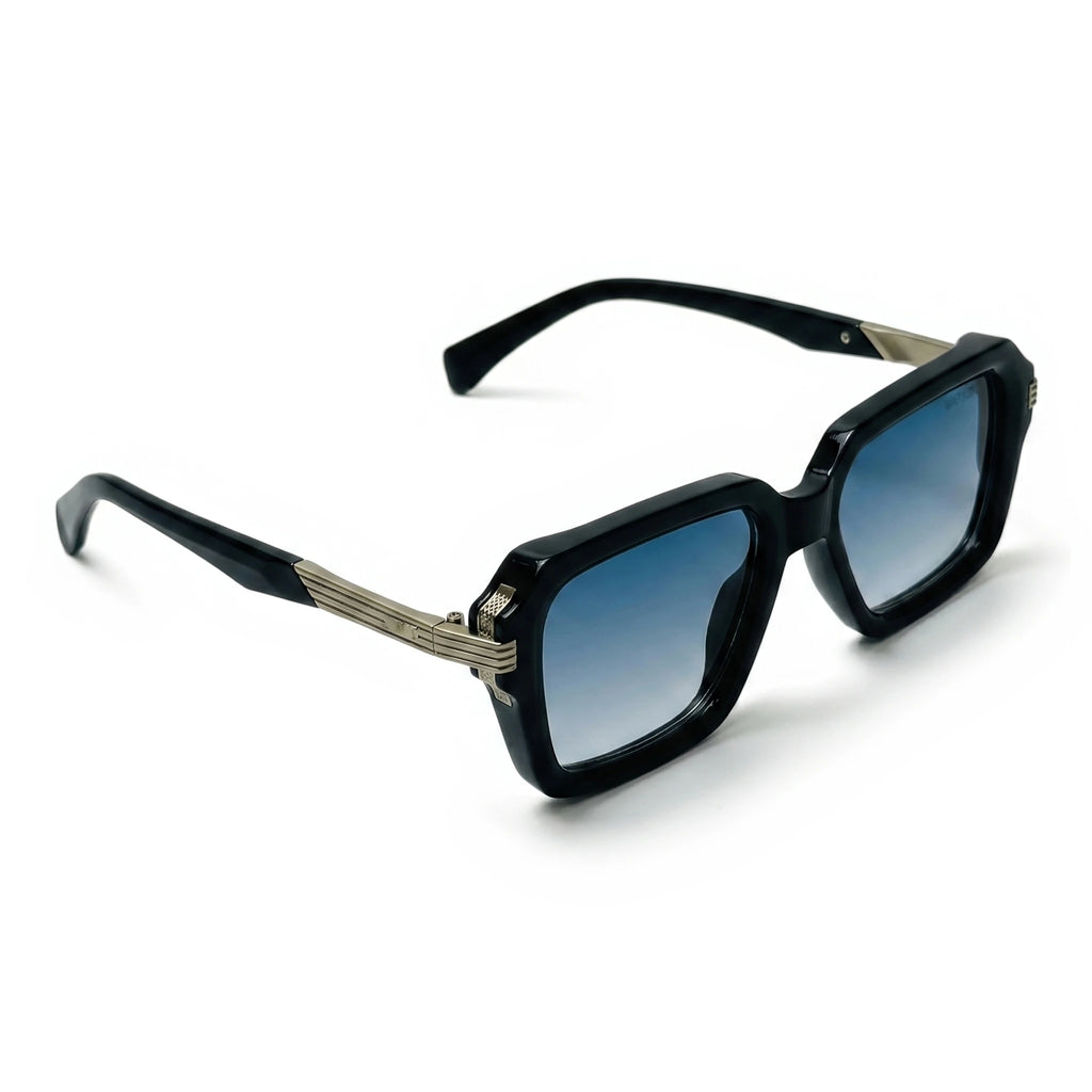 Slate Black Square Sunglasses