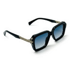 Slate Black Square Sunglasses