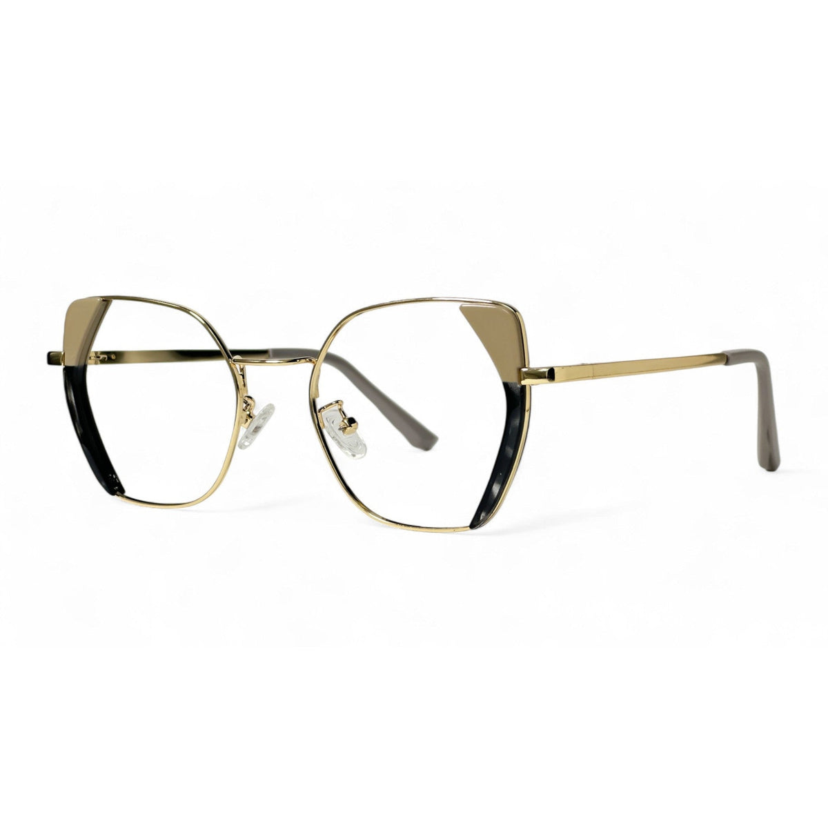 Elaris Brown Square Eyeglasses side view