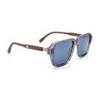 Harbor Blue Square Sunglasses side view