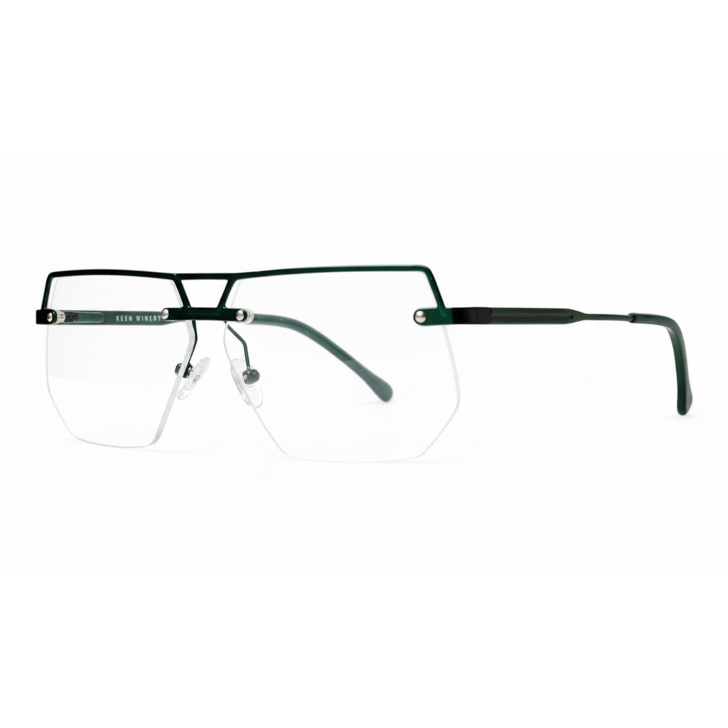 Tavrix Gunmetal Rectangle Eyeglasses side view