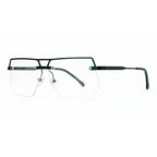 Tavrix Gunmetal Rectangle Eyeglasses side view