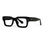Bravik Black Rectangle Eyeglasses side view