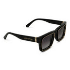 Gauge Black Square Sunglasses