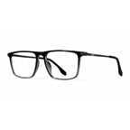 Zeyric Black Rectangle Eyeglasses side view