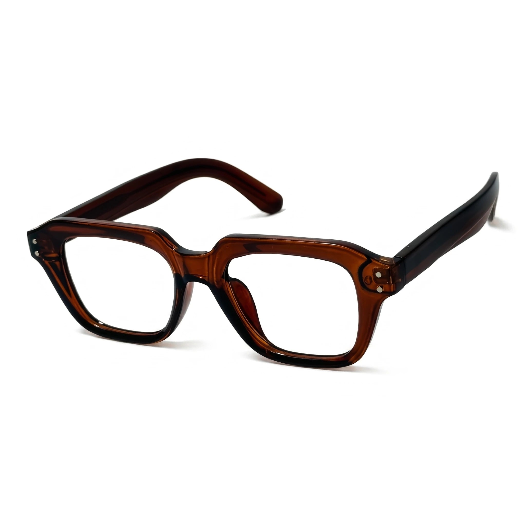Loam Brown Square Eyeglasses
