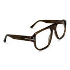 Bron Brown Square Eyeglasses