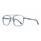 Mirevo Blue Rectangle Eyeglasses side view
