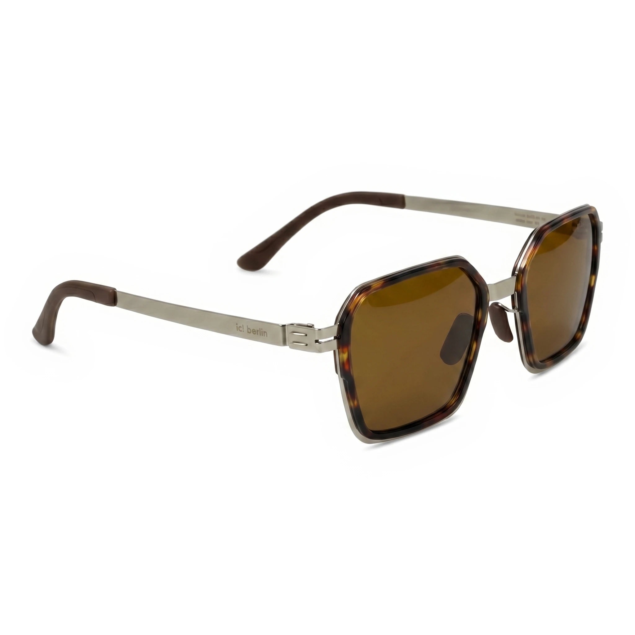 Vector Brown Square Sunglasses